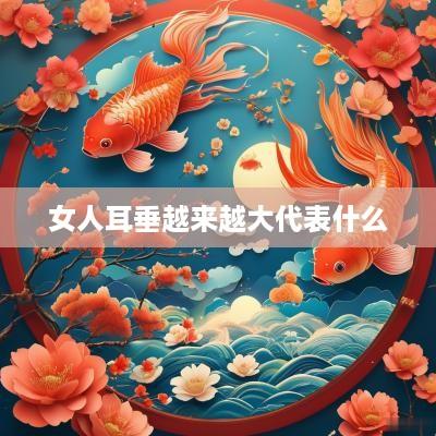 女人耳垂越来越大代表什么