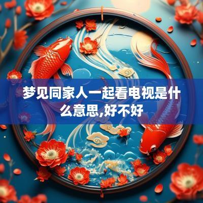 梦见同家人一起看电视是什么意思,好不好