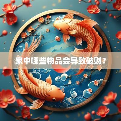 家中哪些物品会导致破财？