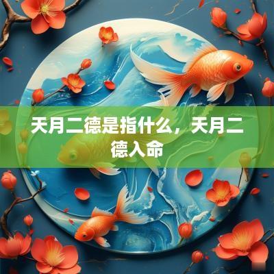 天月二德是指什么，天月二德入命