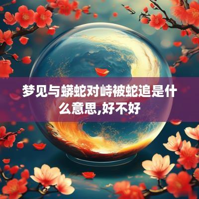 梦见与蟒蛇对峙被蛇追是什么意思,好不好