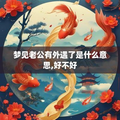 梦见老公有外遇了是什么意思,好不好