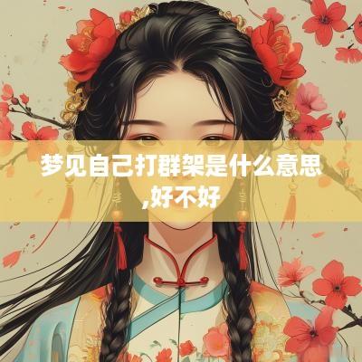 梦见自己打群架是什么意思,好不好