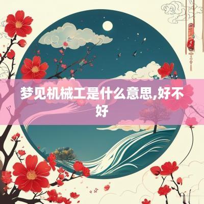 梦见机械工是什么意思,好不好