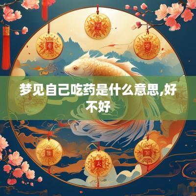 梦见自己吃药是什么意思,好不好