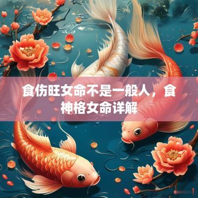 食伤旺女命不是一般人，食神格女命详解