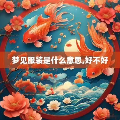梦见服装是什么意思,好不好