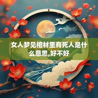 女人梦见棺材里有死人是什么意思,好不好