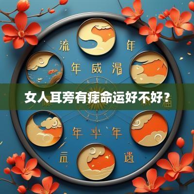 女人耳旁有痣命运好不好？
