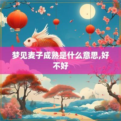 梦见麦子成熟是什么意思,好不好
