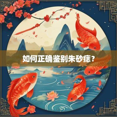 如何正确鉴别朱砂痣？