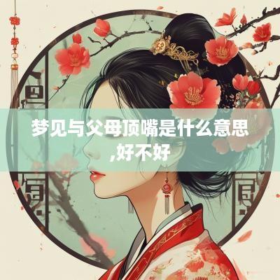 梦见与父母顶嘴是什么意思,好不好