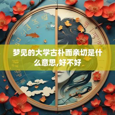 梦见的大学古朴而亲切是什么意思,好不好
