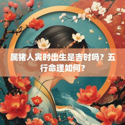 属猪人寅时出生是吉时吗？五行命理如何？