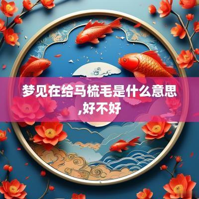 梦见在给马梳毛是什么意思,好不好