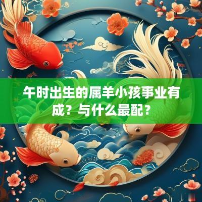 午时出生的属羊小孩事业有成?与什么最配? 午时出生的属羊小孩事业有成?与什么最配?