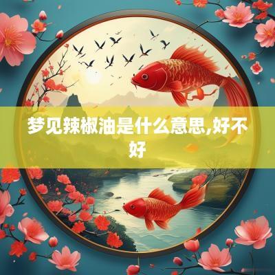 梦见辣椒油是什么意思,好不好