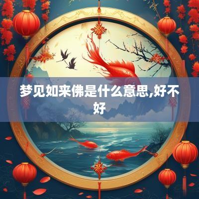 梦见如来佛是什么意思,好不好