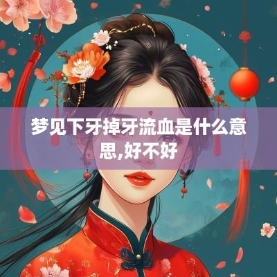 梦见下牙掉牙流血是什么意思,好不好