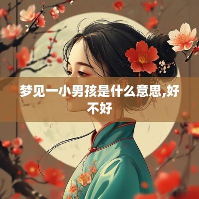 梦见一小男孩是什么意思,好不好