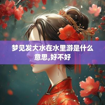 梦见发大水在水里游是什么意思,好不好