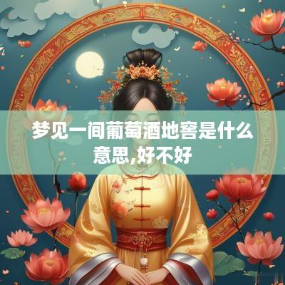 梦见一间葡萄酒地窖是什么意思,好不好