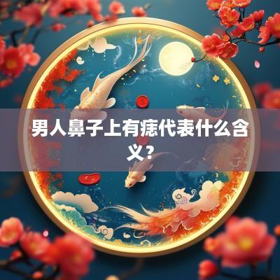 男人鼻子上有痣代表什么含义？