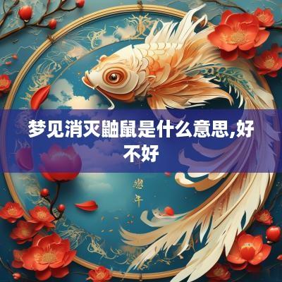 梦见消灭鼬鼠是什么意思,好不好