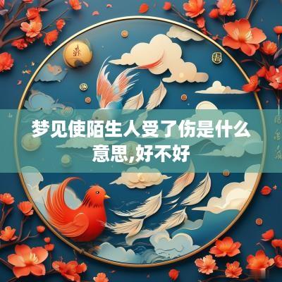梦见使陌生人受了伤是什么意思,好不好