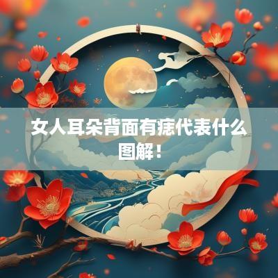女人耳朵背面有痣代表什么图解！