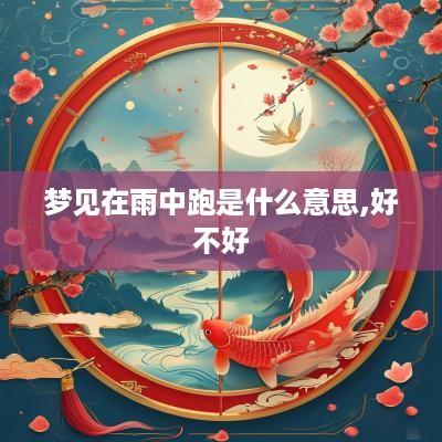 梦见在雨中跑是什么意思,好不好