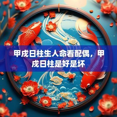 甲戌日柱生人命看配偶，甲戌日柱是好是坏