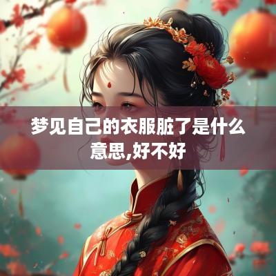 梦见自己的衣服脏了是什么意思,好不好