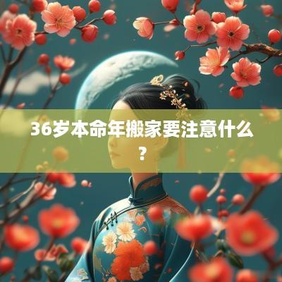 36岁本命年搬家要注意什么？