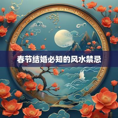 春节结婚必知的风水禁忌