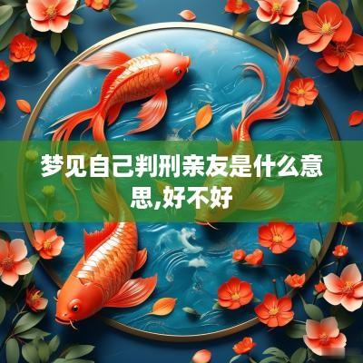 梦见自己判刑亲友是什么意思,好不好