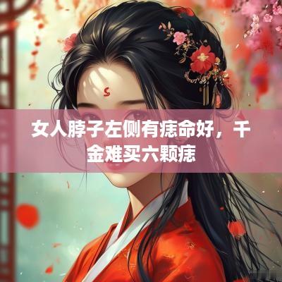 女人脖子左侧有痣命好，千金难买六颗痣