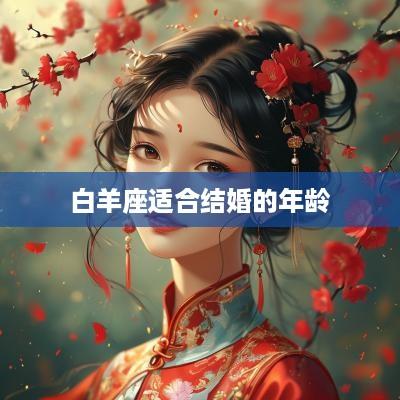 白羊座适合结婚的年龄