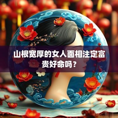 山根宽厚的女人面相注定富贵好命吗？