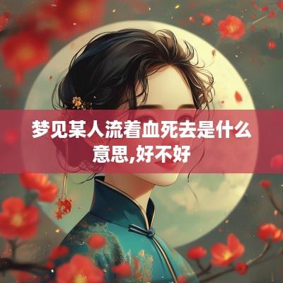 梦见某人流着血死去是什么意思,好不好