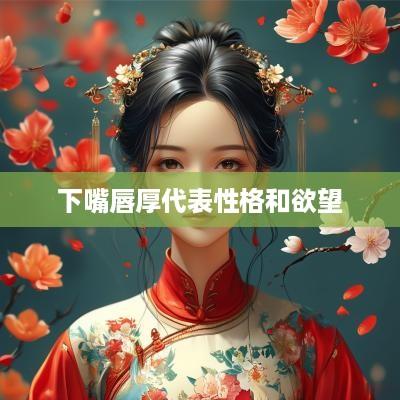 下嘴唇厚代表性格和欲望