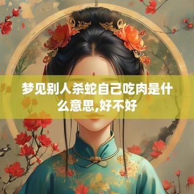 梦见别人杀蛇自己吃肉是什么意思,好不好