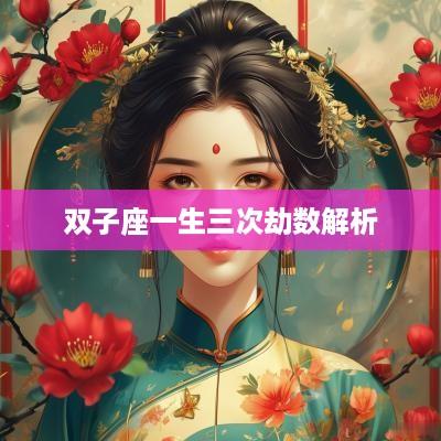 双子座一生三次劫数解析