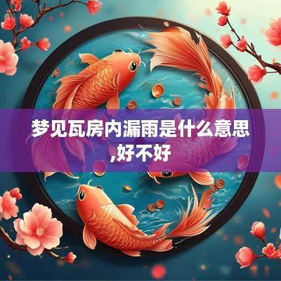 梦见瓦房内漏雨是什么意思,好不好