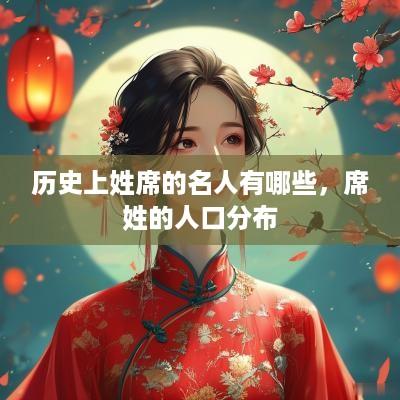 历史上姓席的名人有哪些，席姓的人口分布