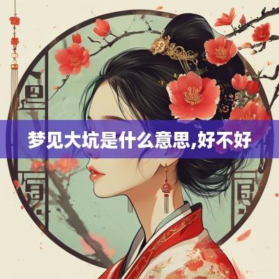 梦见大坑是什么意思,好不好