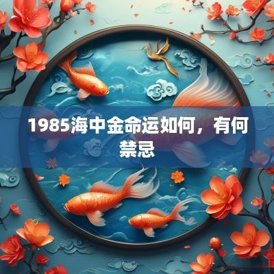 1985海中金命运如何，有何禁忌