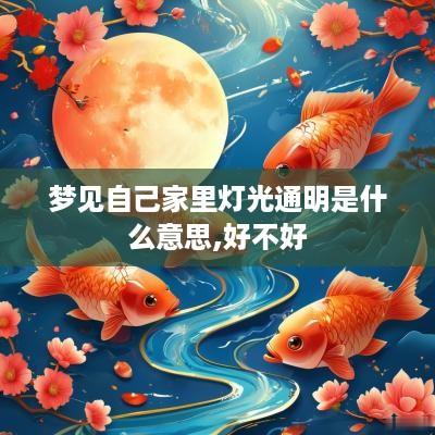 梦见自己家里灯光通明是什么意思,好不好