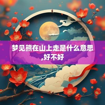 梦见熊在山上走是什么意思,好不好