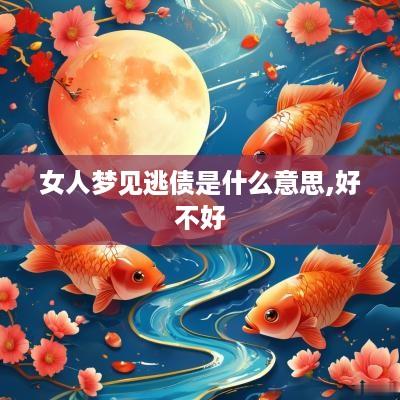 女人梦见逃债是什么意思,好不好